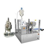 مائع اور پیسٹ کے لیے پشن فلر کے ساتھ خودکار پری میڈ بیگ فل سیل پیکیجنگ